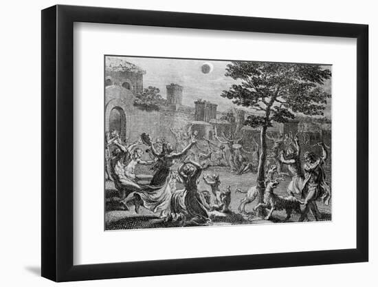 Engraving of Solar Eclipse in Peru by Bernard Picard-Bettmann-Framed Photographic Print