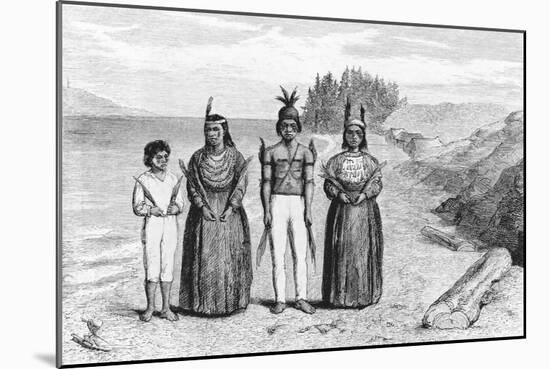 Engraving of Yaqui Indians-null-Mounted Giclee Print