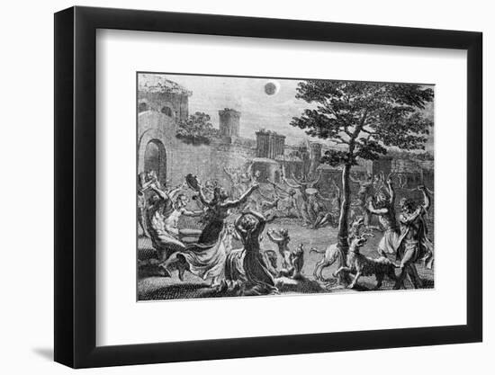 Engraving People Upset W/Arms up Eclipse-Bettmann-Framed Photographic Print