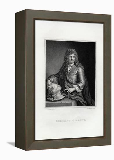 Engraving Print of Grinling Gibbons-Samuel Freeman-Framed Premier Image Canvas