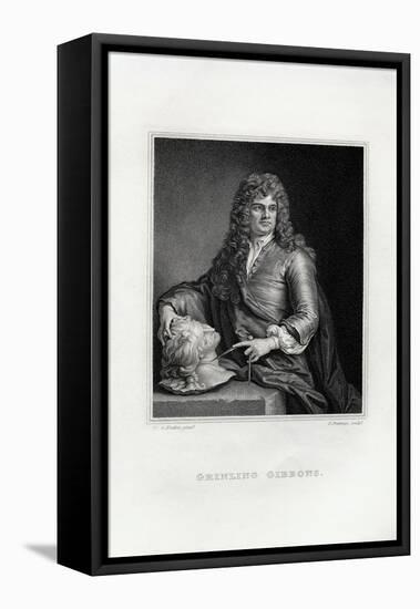 Engraving Print of Grinling Gibbons-Samuel Freeman-Framed Premier Image Canvas