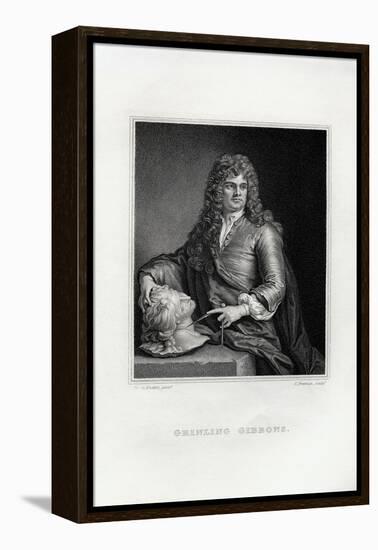 Engraving Print of Grinling Gibbons-Samuel Freeman-Framed Premier Image Canvas