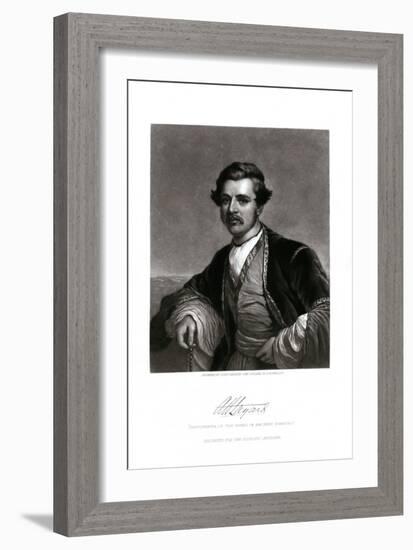 Engraving Print of Sir Austen Henry Layard-John Sartain-Framed Giclee Print