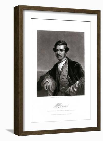 Engraving Print of Sir Austen Henry Layard-John Sartain-Framed Giclee Print