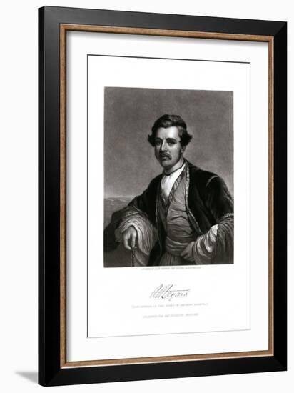 Engraving Print of Sir Austen Henry Layard-John Sartain-Framed Giclee Print