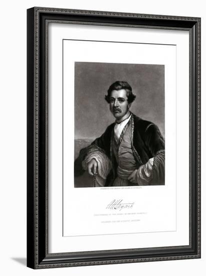 Engraving Print of Sir Austen Henry Layard-John Sartain-Framed Giclee Print