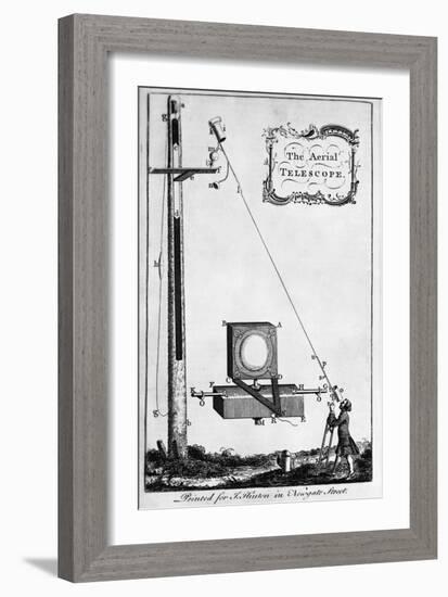 Engraving "The Aerial Telescope"-null-Framed Giclee Print