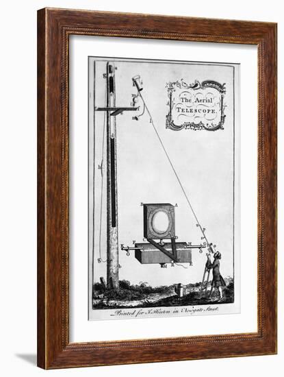 Engraving "The Aerial Telescope"-null-Framed Giclee Print