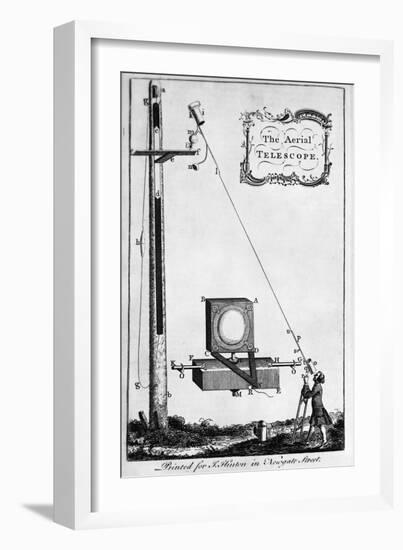 Engraving "The Aerial Telescope"-null-Framed Giclee Print