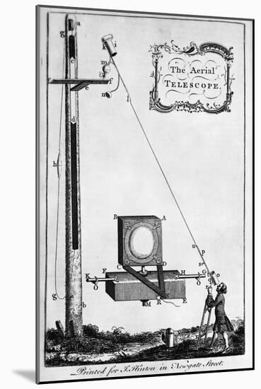Engraving "The Aerial Telescope"-null-Mounted Giclee Print