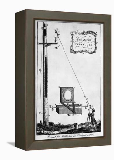 Engraving "The Aerial Telescope"-null-Framed Premier Image Canvas