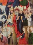 Angels and Elected Officials, Detail of the Coronation of the Virgin, 1453-54 (Oil on Panel)-Enguerrand Quarton-Framed Giclee Print