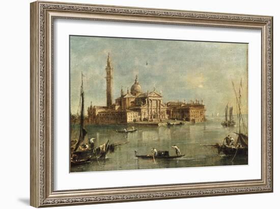 enice, the Island of San Giorgio Maggiore-Giacomo Guardi-Framed Giclee Print