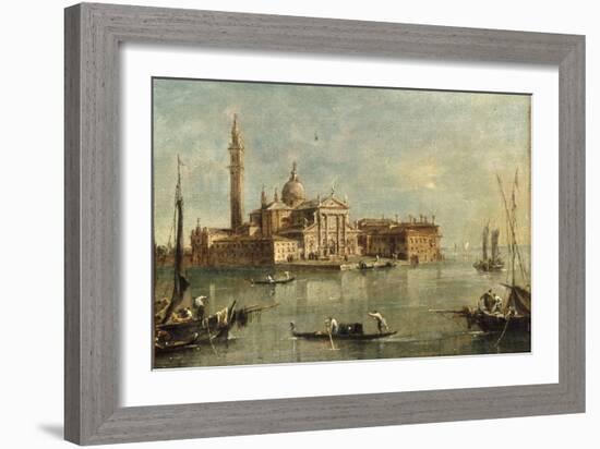 enice, the Island of San Giorgio Maggiore-Giacomo Guardi-Framed Giclee Print