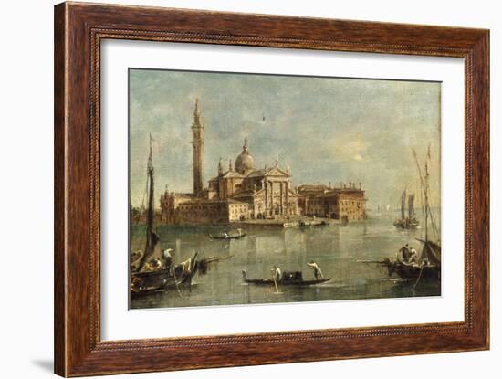 enice, the Island of San Giorgio Maggiore-Giacomo Guardi-Framed Giclee Print