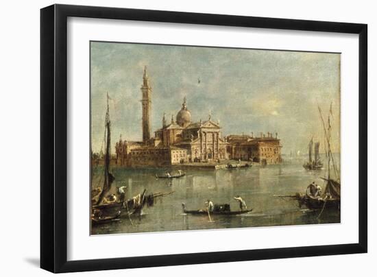 enice, the Island of San Giorgio Maggiore-Giacomo Guardi-Framed Giclee Print