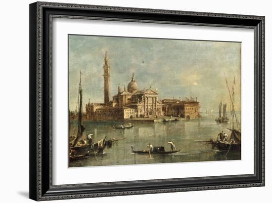 enice, the Island of San Giorgio Maggiore-Giacomo Guardi-Framed Giclee Print