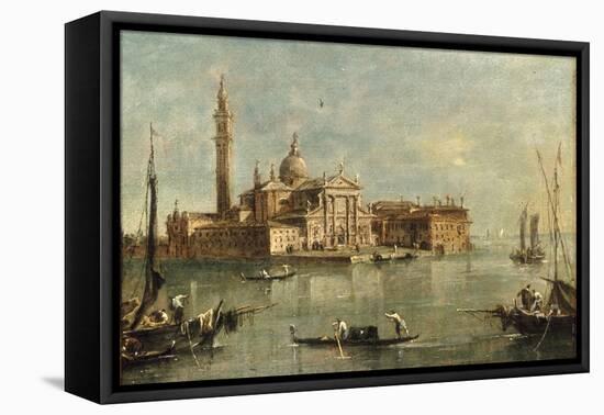 enice, the Island of San Giorgio Maggiore-Giacomo Guardi-Framed Premier Image Canvas