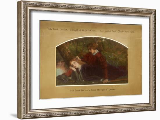 Enid and Geraint-Arthur Hughes-Framed Giclee Print