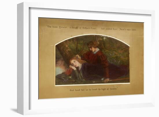 Enid and Geraint-Arthur Hughes-Framed Giclee Print