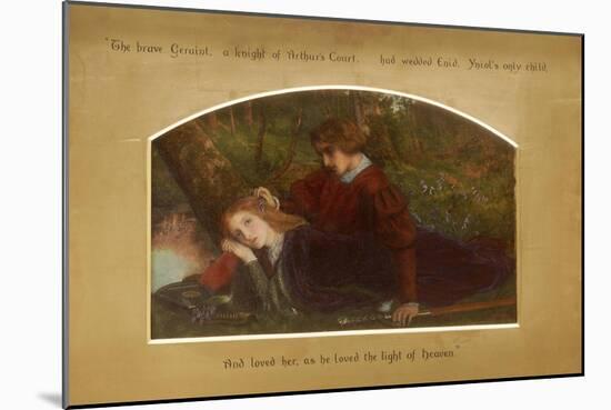 Enid and Geraint-Arthur Hughes-Mounted Giclee Print