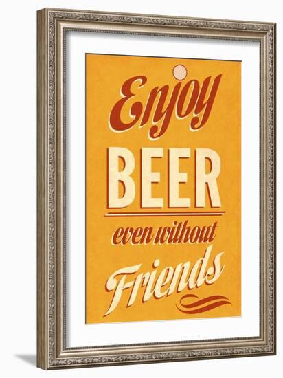 Enjoy Beer-null-Framed Art Print