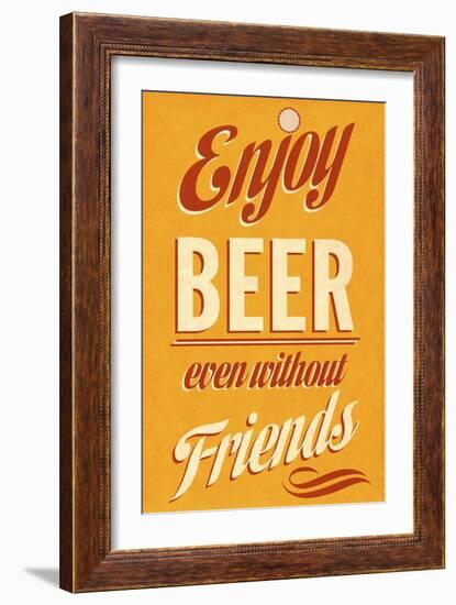 Enjoy Beer-null-Framed Art Print