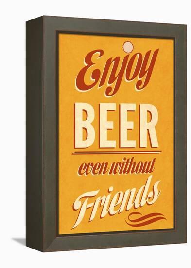 Enjoy Beer-null-Framed Stretched Canvas