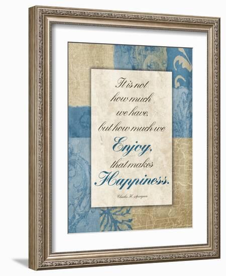 Enjoy Happiness-Jace Grey-Framed Art Print