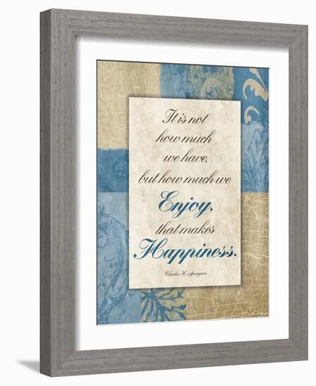 Enjoy Happiness-Jace Grey-Framed Art Print