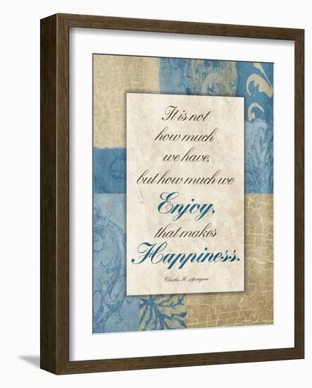 Enjoy Happiness-Jace Grey-Framed Art Print