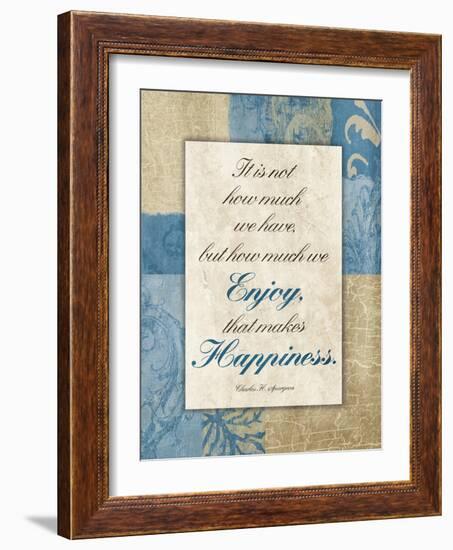 Enjoy Happiness-Jace Grey-Framed Art Print