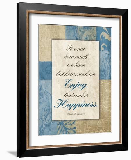 Enjoy Happiness-Jace Grey-Framed Art Print