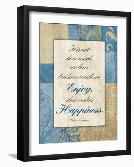 Enjoy Happiness-Jace Grey-Framed Art Print