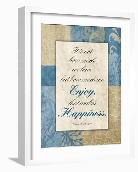 Enjoy Happiness-Jace Grey-Framed Art Print