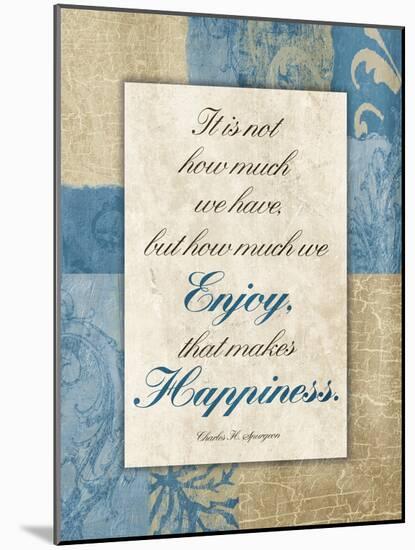 Enjoy Happiness-Jace Grey-Mounted Art Print