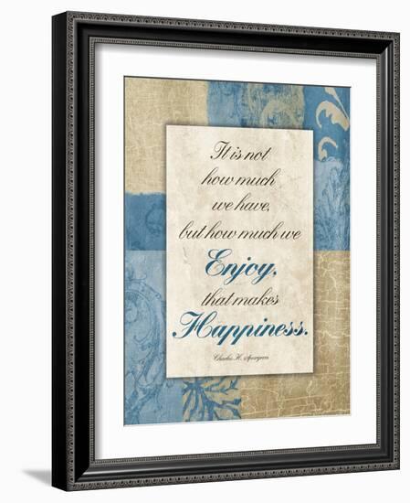 Enjoy Happiness-Jace Grey-Framed Art Print