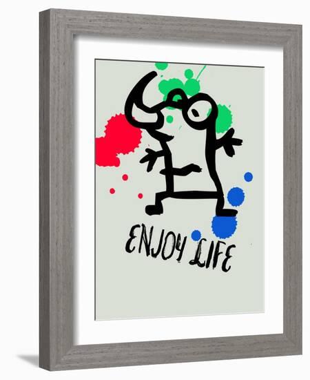 Enjoy Life 1-Lina Lu-Framed Art Print