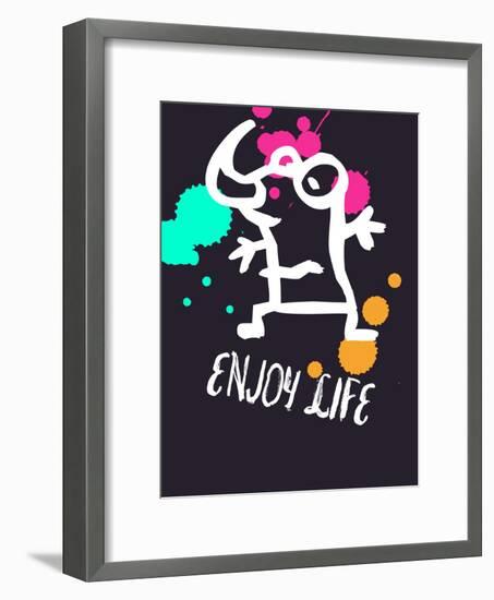 Enjoy Life 2-Lina Lu-Framed Art Print