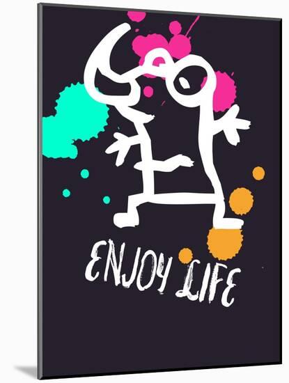 Enjoy Life 2-Lina Lu-Mounted Art Print