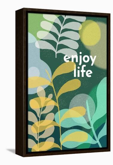 Enjoy Life-null-Framed Stretched Canvas