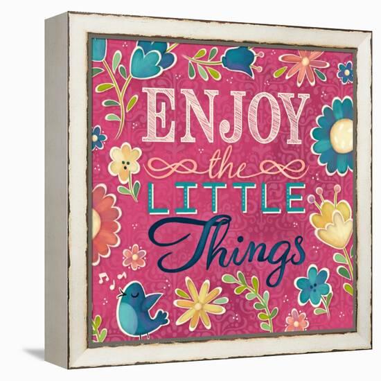 Enjoy the Little Things Burst I-Josefina-Framed Stretched Canvas