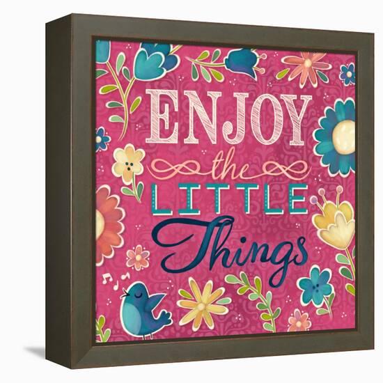 Enjoy the Little Things Burst I-Josefina-Framed Stretched Canvas