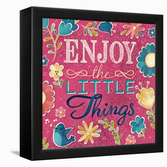 Enjoy the Little Things Burst I-Josefina-Framed Stretched Canvas