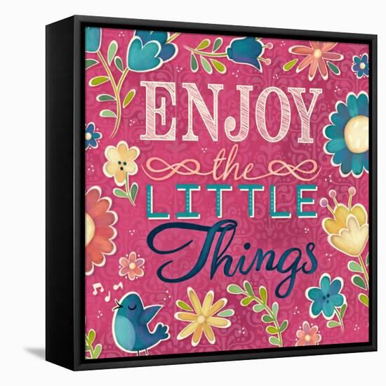 Enjoy the Little Things Burst I-Josefina-Framed Stretched Canvas