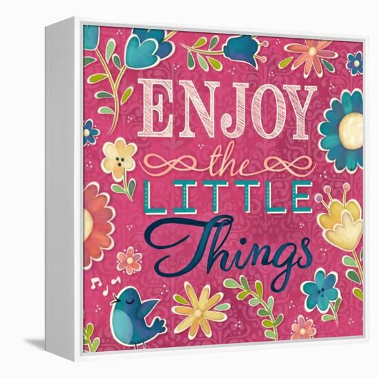 Enjoy the Little Things Burst I-Josefina-Framed Stretched Canvas