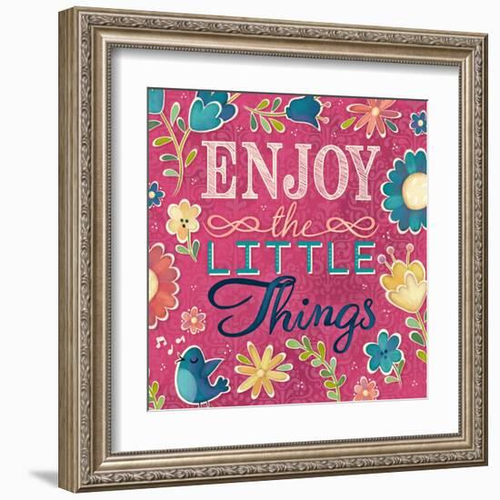 Enjoy the Little Things Burst I-Josefina-Framed Art Print