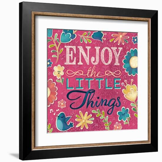 Enjoy the Little Things Burst I-Josefina-Framed Art Print