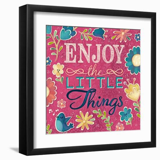 Enjoy the Little Things Burst I-Josefina-Framed Art Print