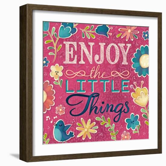 Enjoy the Little Things Burst I-Josefina-Framed Art Print